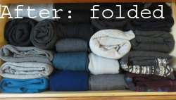 Sweaters Folded