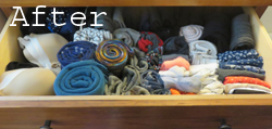 Underwear Drawer After KonMari